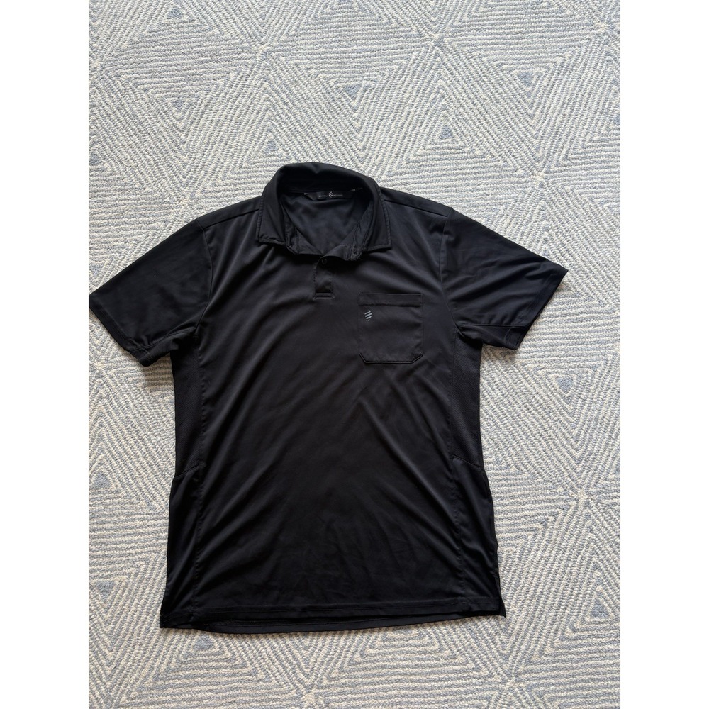 Barber Strong Pocket Polo Shirt‎ - Black - Large - Polyester